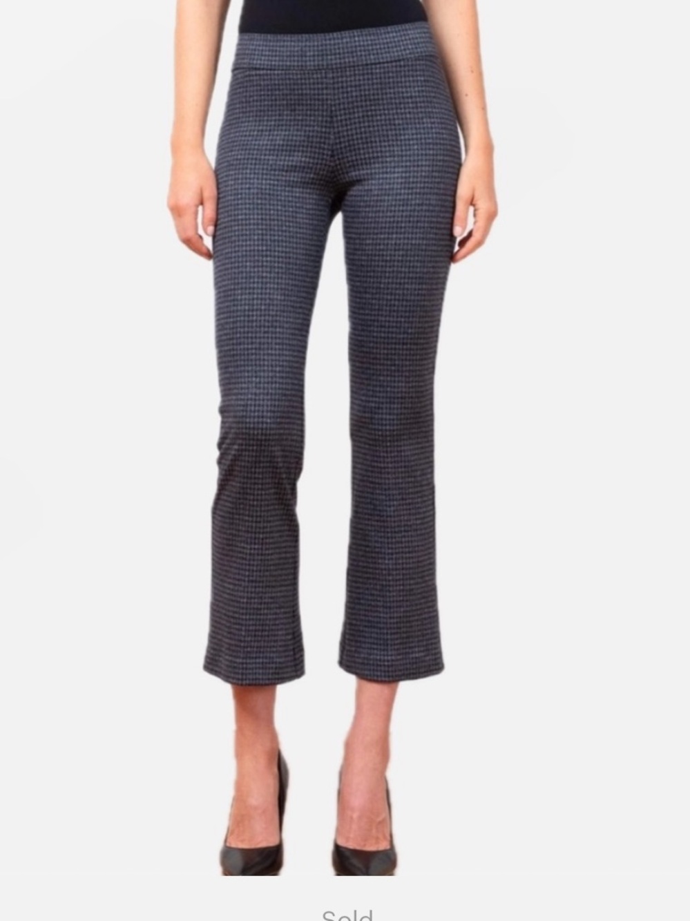 Avenue Montaigne Leo Crop Houndstooth Size 12